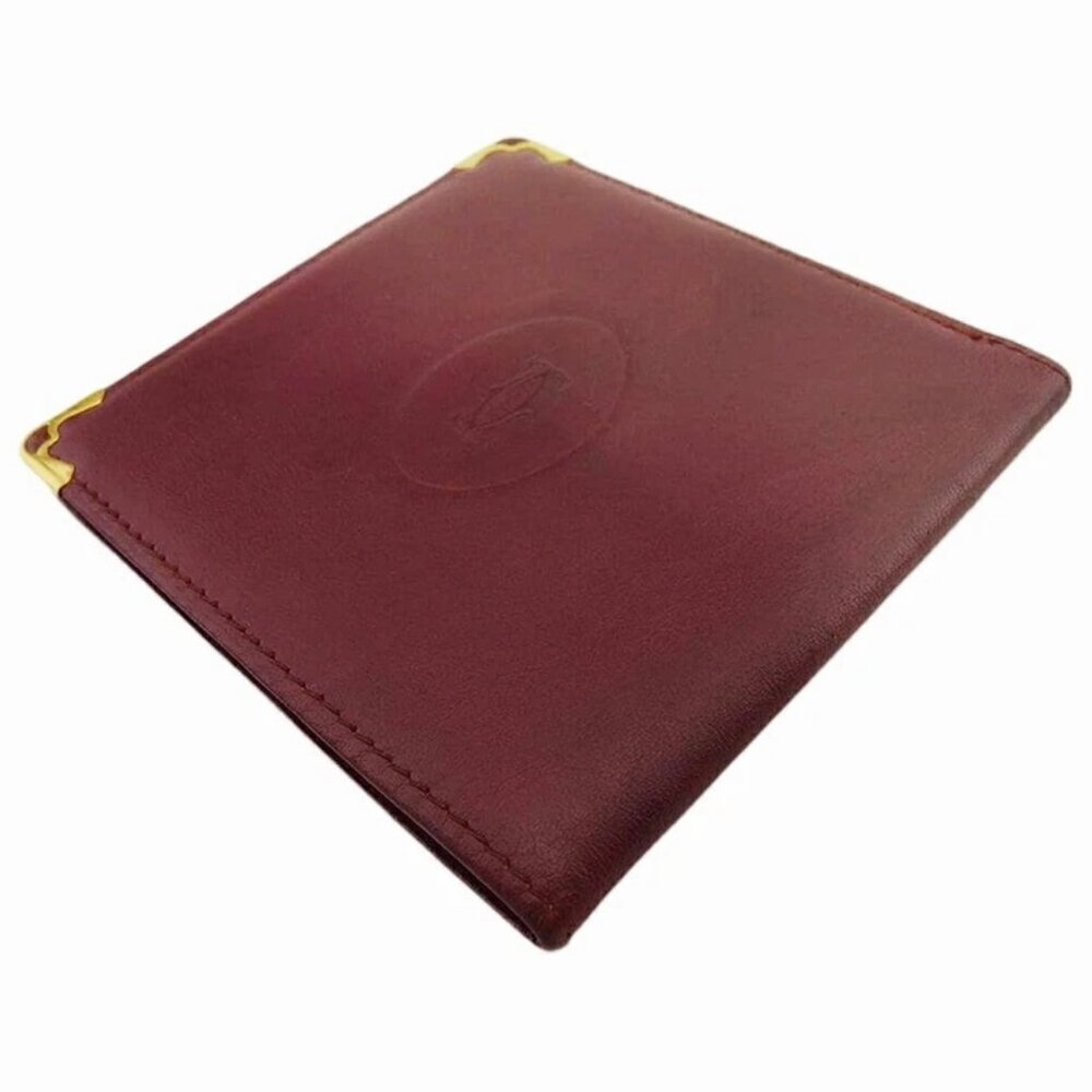 CARTIER Bill Compartment Bordeaux gold Women Authentic secondhand